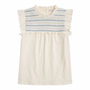 J. Crew Factory Ruffle Sleeve Smocked Top